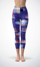 Load image into Gallery viewer, blue denim patch 8 points lifestyle legging - Shopping ing