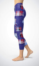 Load image into Gallery viewer, blue denim patch 8 points lifestyle legging - Shopping ing