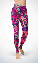 Load image into Gallery viewer, Dark pink painting legging - Shopping ing