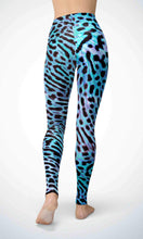 Load image into Gallery viewer, Blue leopard skin legging - Shopping ing