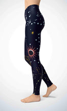 Load image into Gallery viewer, Black wallpaper legging - Shopping ing