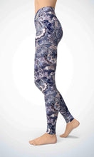 Load image into Gallery viewer, Purple wallpaper legging - Shopping ing