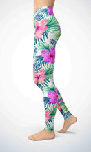 Load image into Gallery viewer, White pink flower legging - Shopping ing