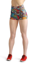 Load image into Gallery viewer, Abstract seasons high waist yoga shorts - Shopping ing
