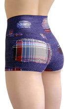 Load image into Gallery viewer, Broken grid high waist yoga shorts - Shopping ing