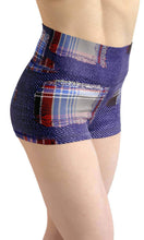 Load image into Gallery viewer, Broken grid high waist yoga shorts - Shopping ing