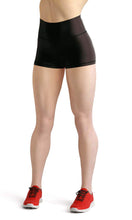 Load image into Gallery viewer, Black color high waist yoga shorts - Shopping ing