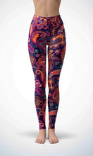 Load image into Gallery viewer, Purple wallpaper legging - Shopping ing