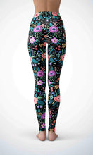 Load image into Gallery viewer, Black flower garden legging - Shopping ing