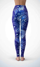 Load image into Gallery viewer, Blue paper print legging - Shopping ing