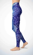 Load image into Gallery viewer, Blue paper print legging - Shopping ing