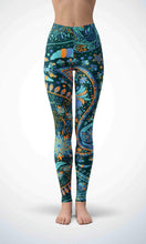 Load image into Gallery viewer, Blue painting legging - Shopping ing