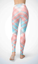 Load image into Gallery viewer, Pink check print legging - Shopping ing