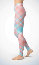 Load image into Gallery viewer, Pink check print legging - Shopping ing
