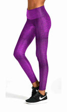 Load image into Gallery viewer, Pink crocodile skin workout yoga pants - Shopping ing