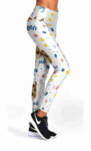 Load image into Gallery viewer, White lovely puppy workout yoga pants - Shopping ing