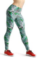 Load image into Gallery viewer, Green python high waist yoga pants - Shopping ing
