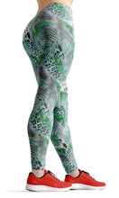 Load image into Gallery viewer, Green python high waist yoga pants - Shopping ing
