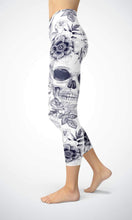 Load image into Gallery viewer, White lovely skull 8 points lifestyle legging - Shopping ing
