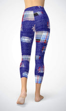 Load image into Gallery viewer, blue denim patch 8 points lifestyle legging - Shopping ing
