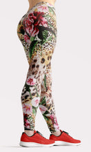 Load image into Gallery viewer, Leopard print and flower high waist yoga pants - Shopping ing
