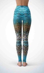 Blue crocodile skin legging - Shopping ing