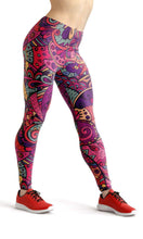 Load image into Gallery viewer, Abstract garden high waist yoga pants - Shopping ing
