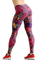 Load image into Gallery viewer, Abstract garden high waist yoga pants - Shopping ing
