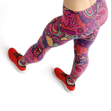 Load image into Gallery viewer, Abstract garden high waist yoga pants - Shopping ing
