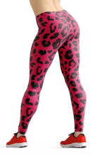 Load image into Gallery viewer, Purple leopard print high waist yoga pants - Shopping ing
