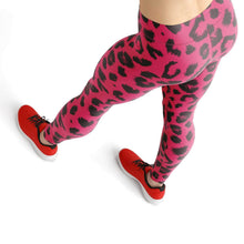 Load image into Gallery viewer, Purple leopard print high waist yoga pants - Shopping ing
