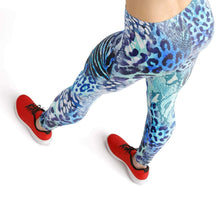 Load image into Gallery viewer, Lake blue fish high waist yoga pants - Shopping ing
