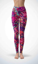 Load image into Gallery viewer, Dark pink painting legging - Shopping ing
