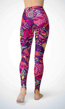 Load image into Gallery viewer, Dark pink painting legging - Shopping ing
