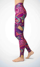 Load image into Gallery viewer, Dark pink painting legging - Shopping ing
