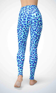 Blue leopard paw legging - Shopping ing