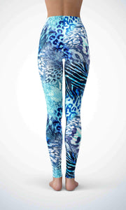 Blue zebra legging - Shopping ing