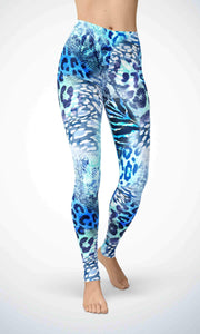 Blue zebra legging - Shopping ing