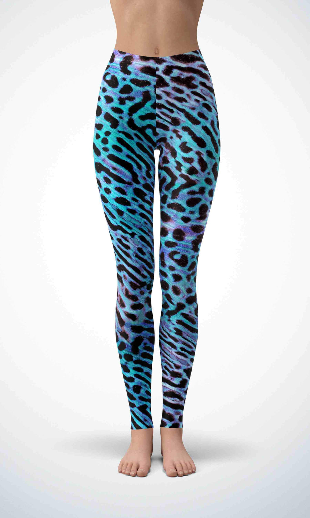 Blue leopard skin legging - Shopping ing