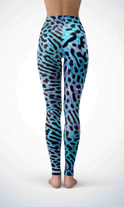 Blue leopard skin legging - Shopping ing