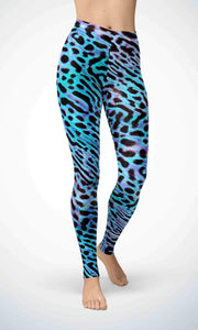 Blue leopard skin legging - Shopping ing