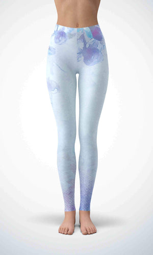 Blue painting legging - Shopping ing