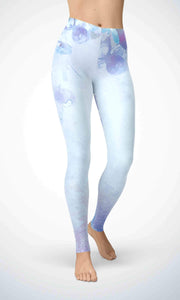 Blue painting legging - Shopping ing