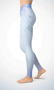 Blue painting legging - Shopping ing