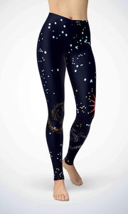 Black wallpaper legging - Shopping ing