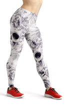 Load image into Gallery viewer, White skull high waist yoga pants - Shopping ing

