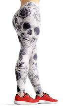 Load image into Gallery viewer, White skull high waist yoga pants - Shopping ing
