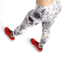 Load image into Gallery viewer, White skull high waist yoga pants - Shopping ing
