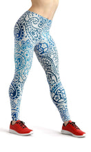Load image into Gallery viewer, Curved blue high waist yoga pants - Shopping ing
