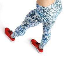 Load image into Gallery viewer, Curved blue high waist yoga pants - Shopping ing
